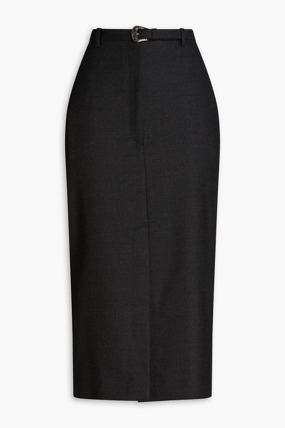 Sandro Twill Midi Skirt In Kohle