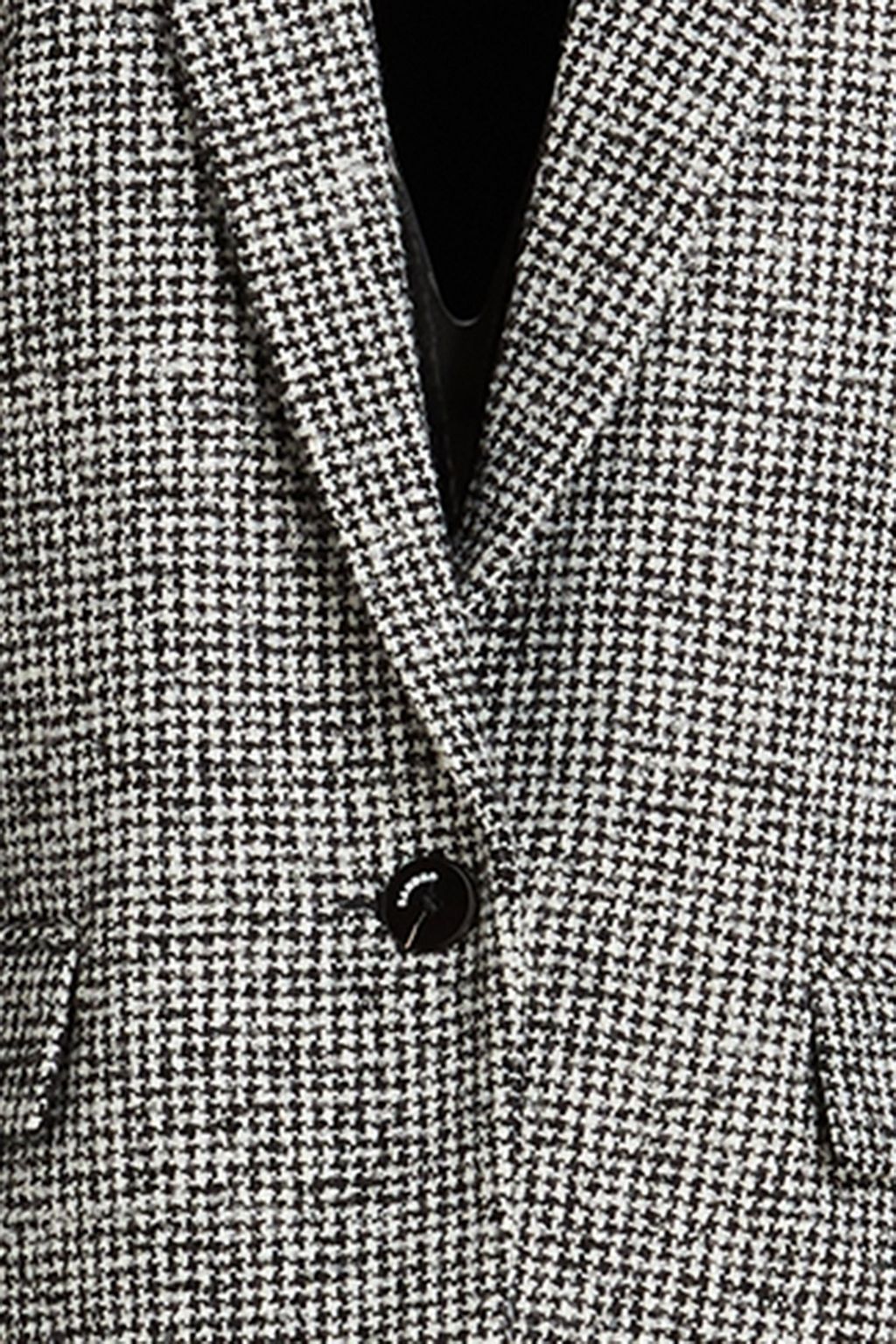SANDRO Houndstooth wool-blend bouclé-tweed blazer