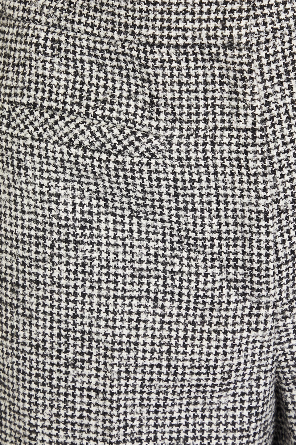 SANDRO HOUNDSTOOTH WOOL-BLEND TWEED SHORTS
