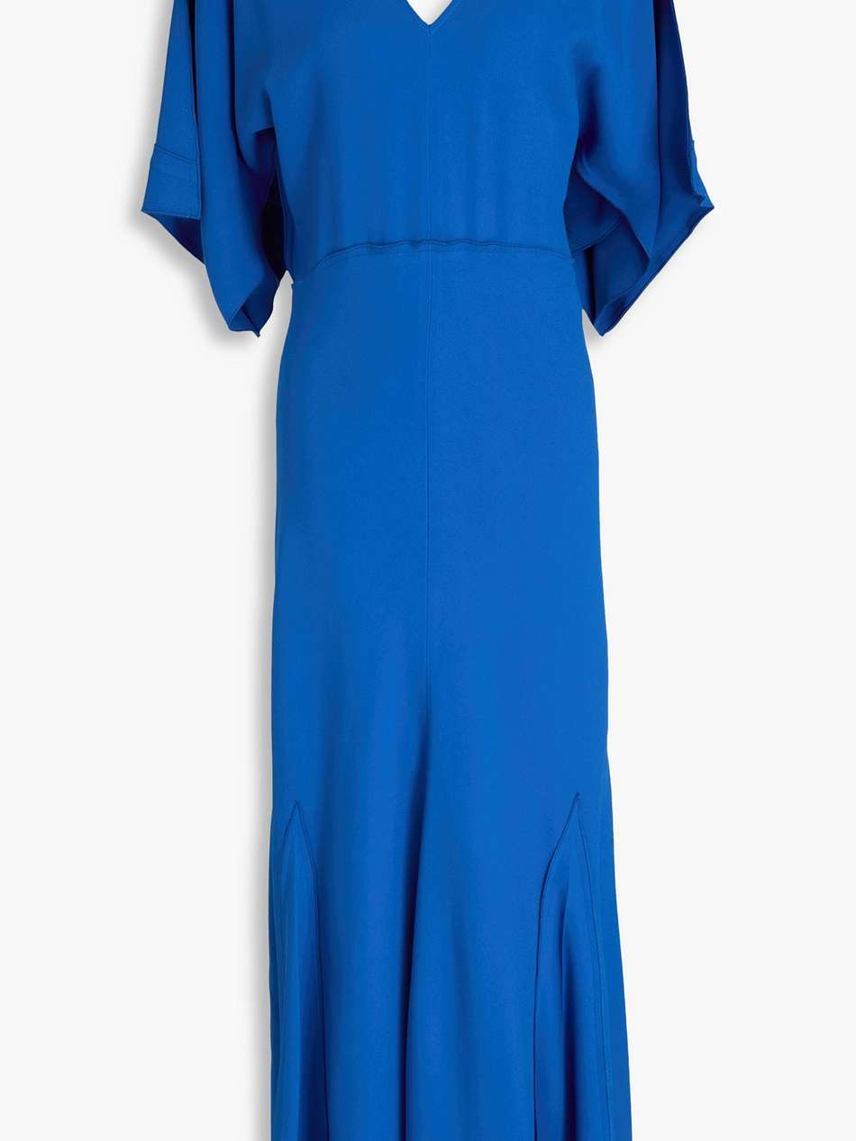 crepe midi dress