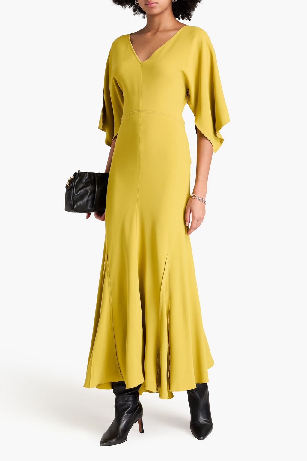 VICTORIA BECKHAM Crepe midi dress