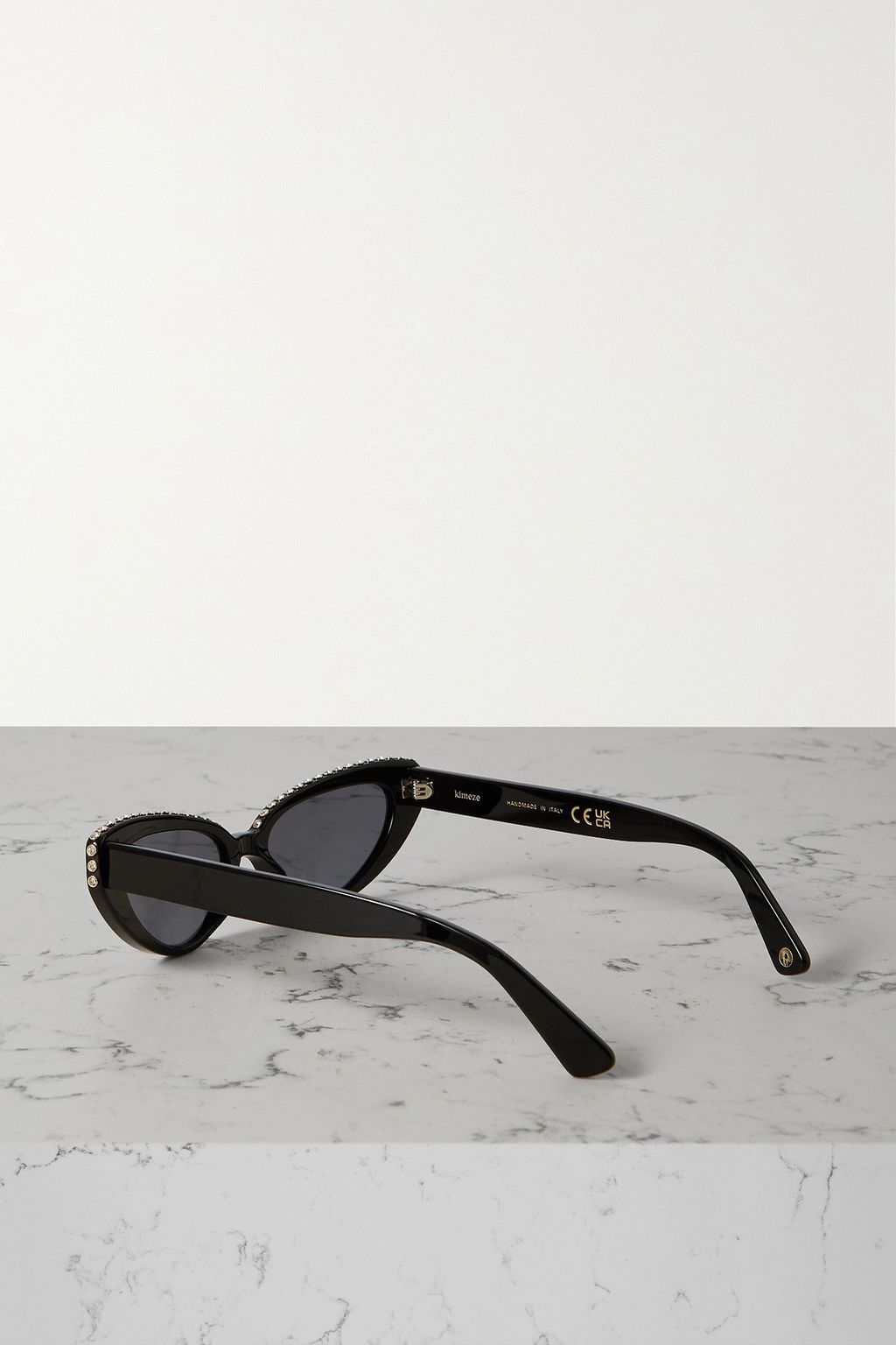 KIMEZE Damba cat-eye crystal-embellished acetate sunglasses