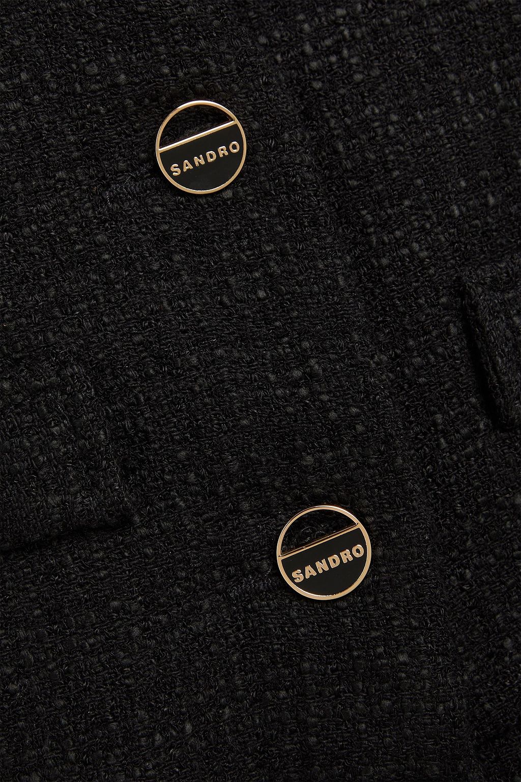 SANDRO Bouclé-tweed playsuit