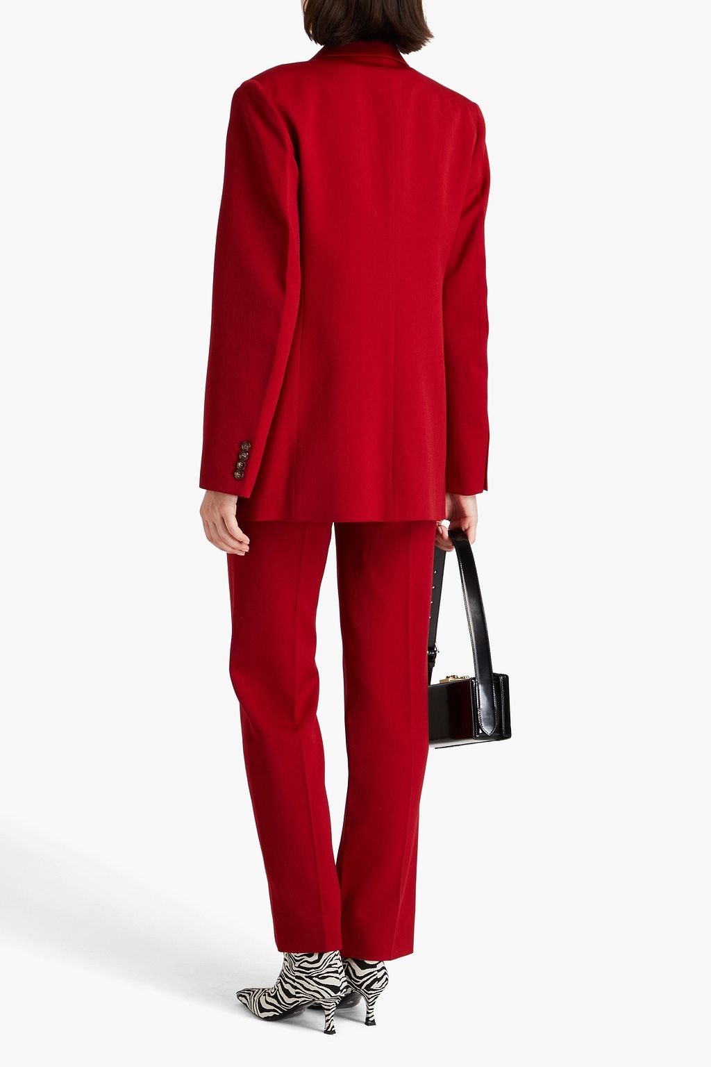 VICTORIA BECKHAM 더블 브레스티드 크레이프 블레이저