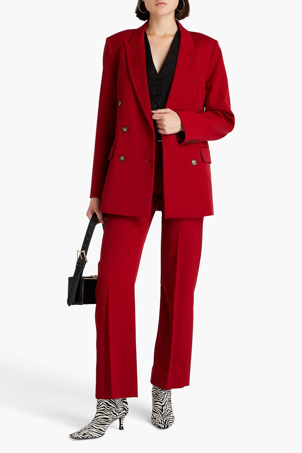 VICTORIA BECKHAM 더블 브레스티드 크레이프 블레이저