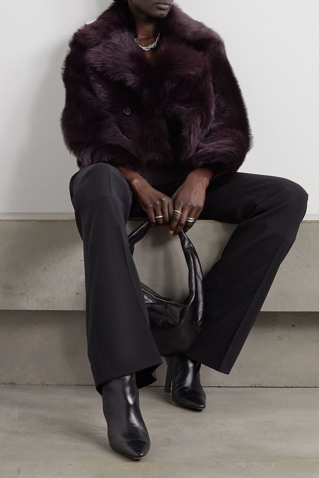 NILI LOTAN Ginne shearling jacket