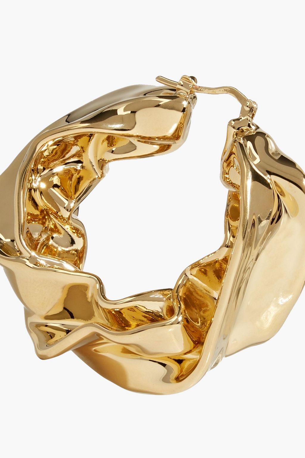 OSCAR DE LA RENTA Gold-tone hoop earrings