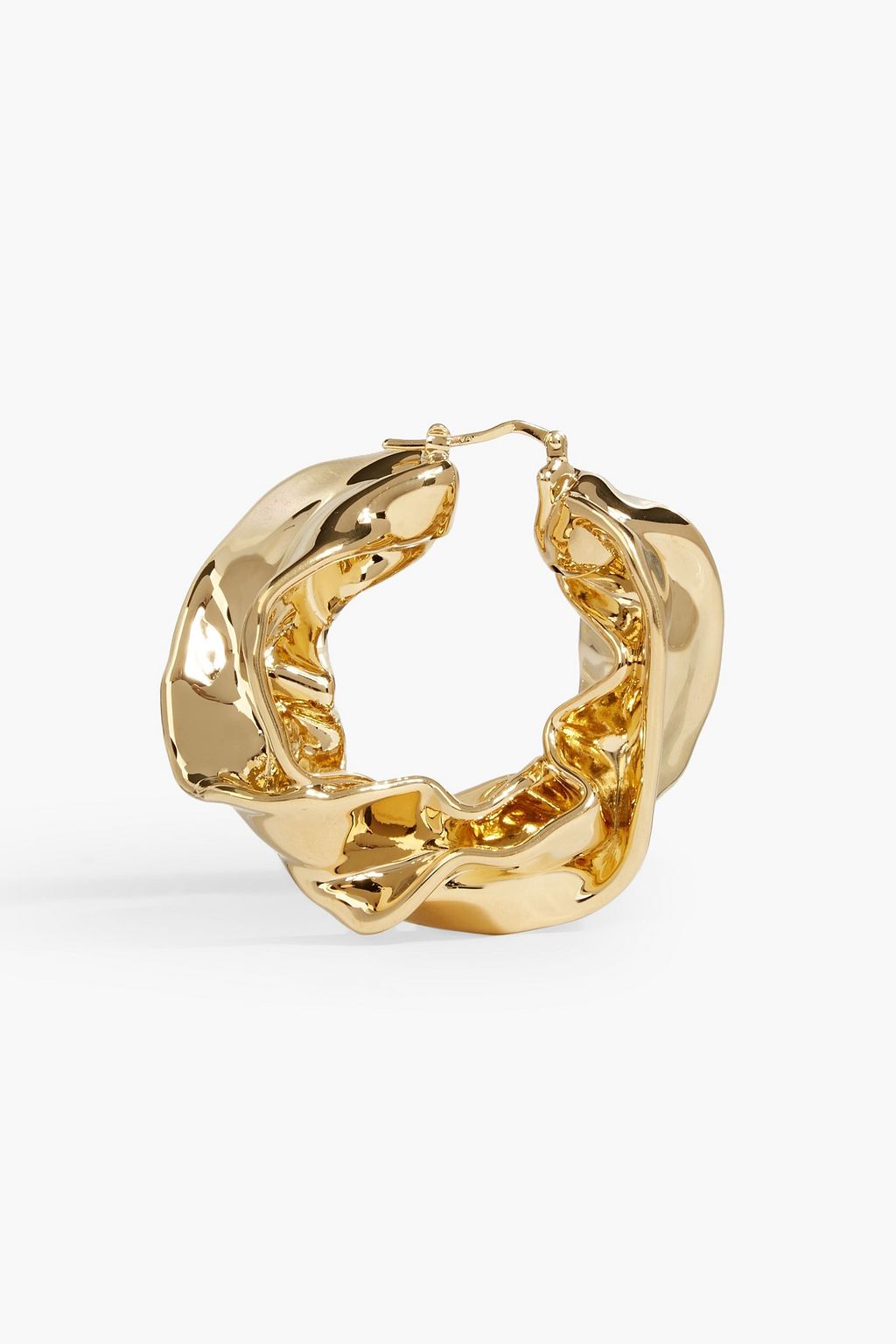 OSCAR DE LA RENTA Gold-tone hoop earrings
