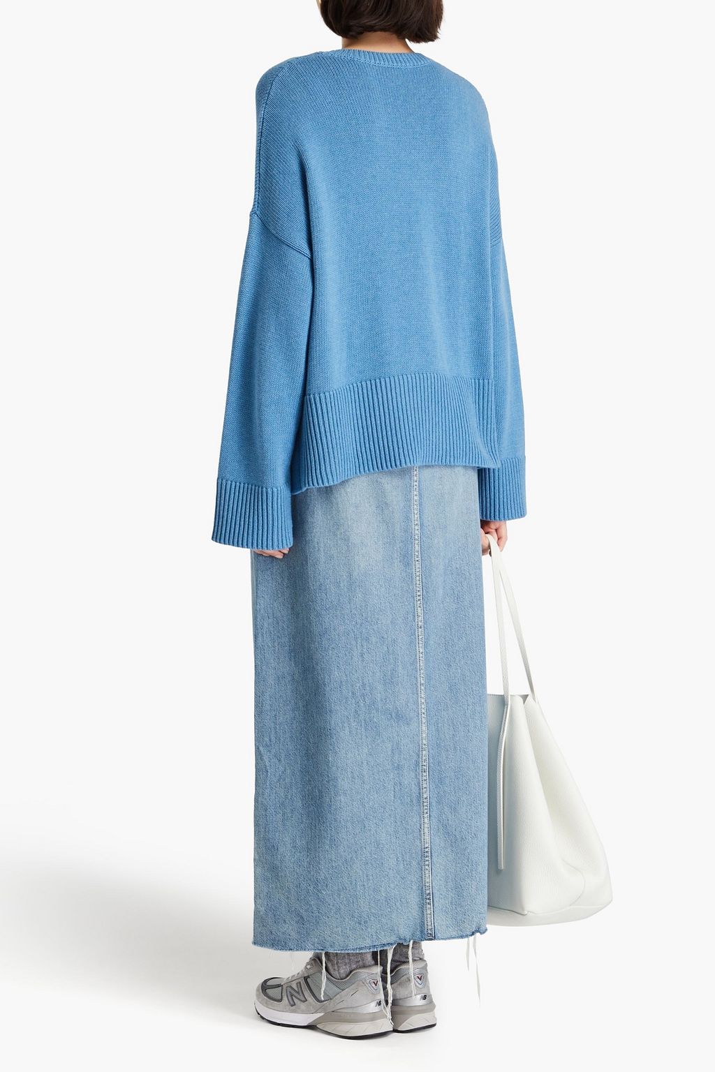 COTTON BY AUTUMN CASHMERE كنزة رياضية من القطن
