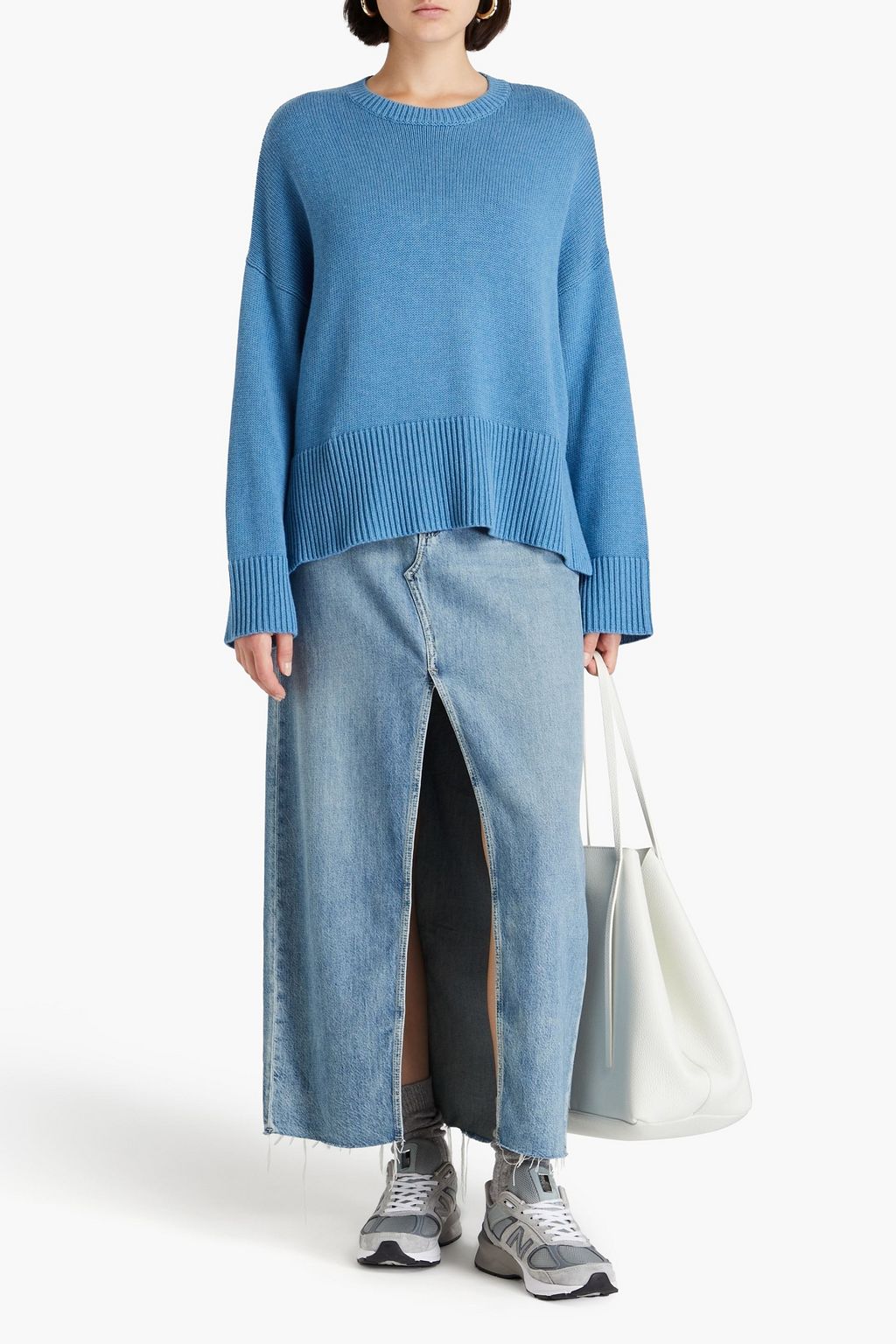 COTTON BY AUTUMN CASHMERE كنزة رياضية من القطن