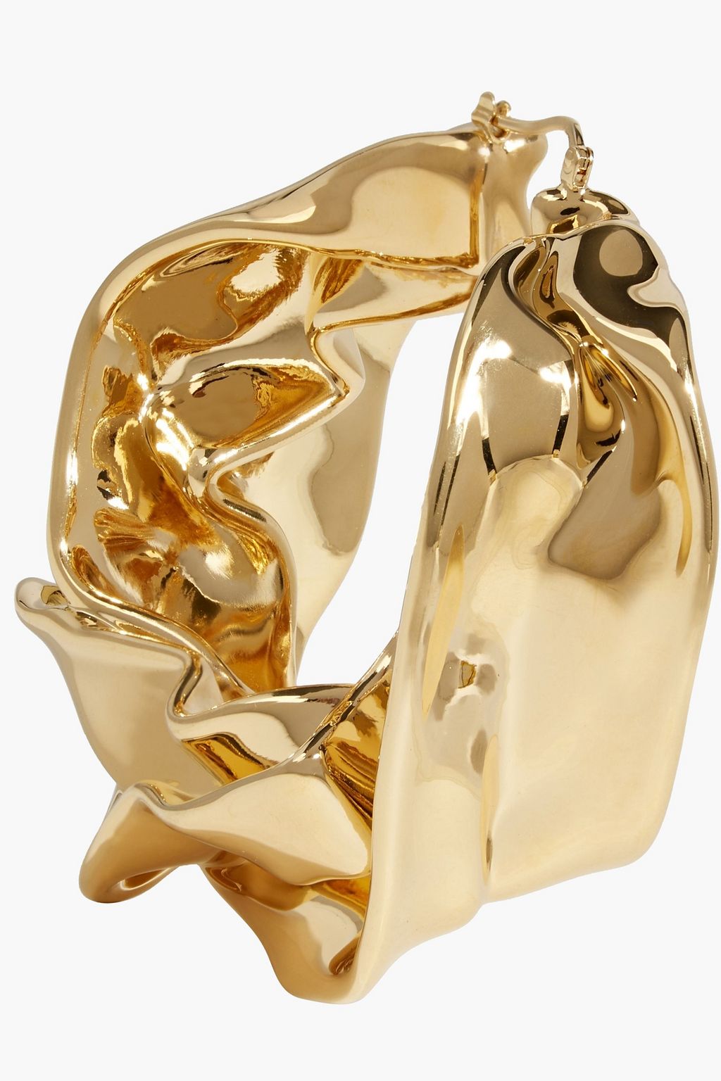 OSCAR DE LA RENTA Gold-tone hoop earrings