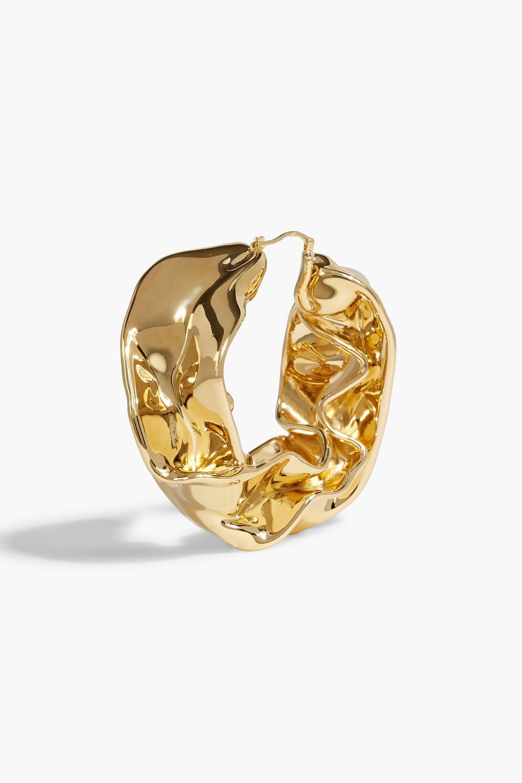 OSCAR DE LA RENTA Gold-tone hoop earrings