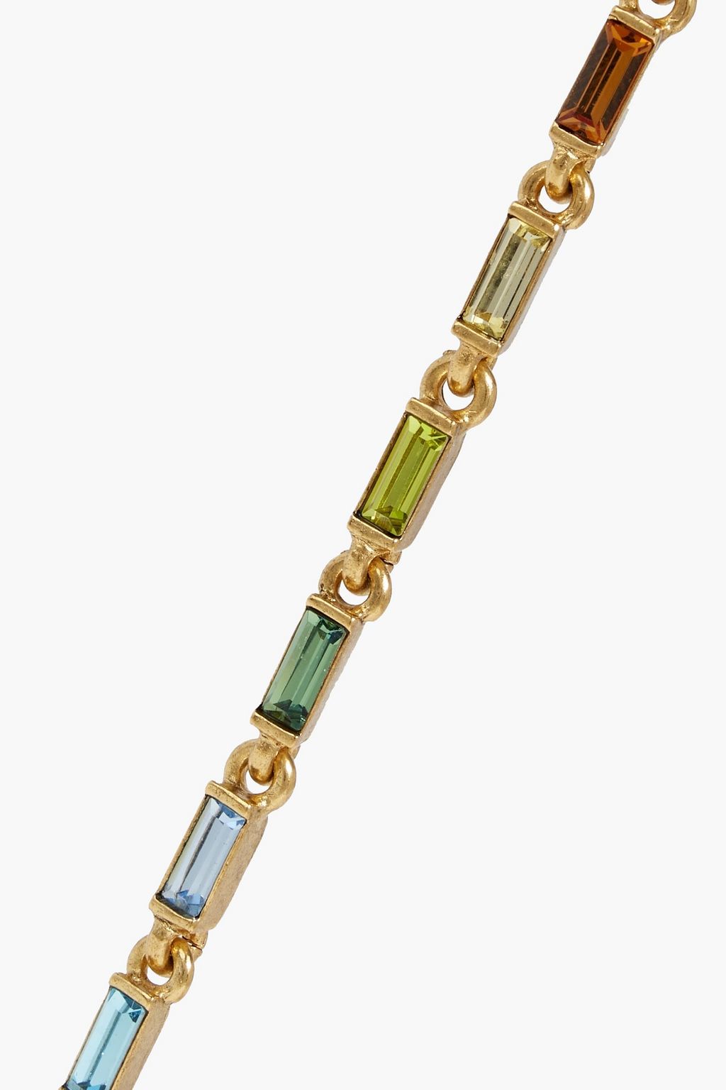 OSCAR DE LA RENTA Gold-tone crystal earrings
