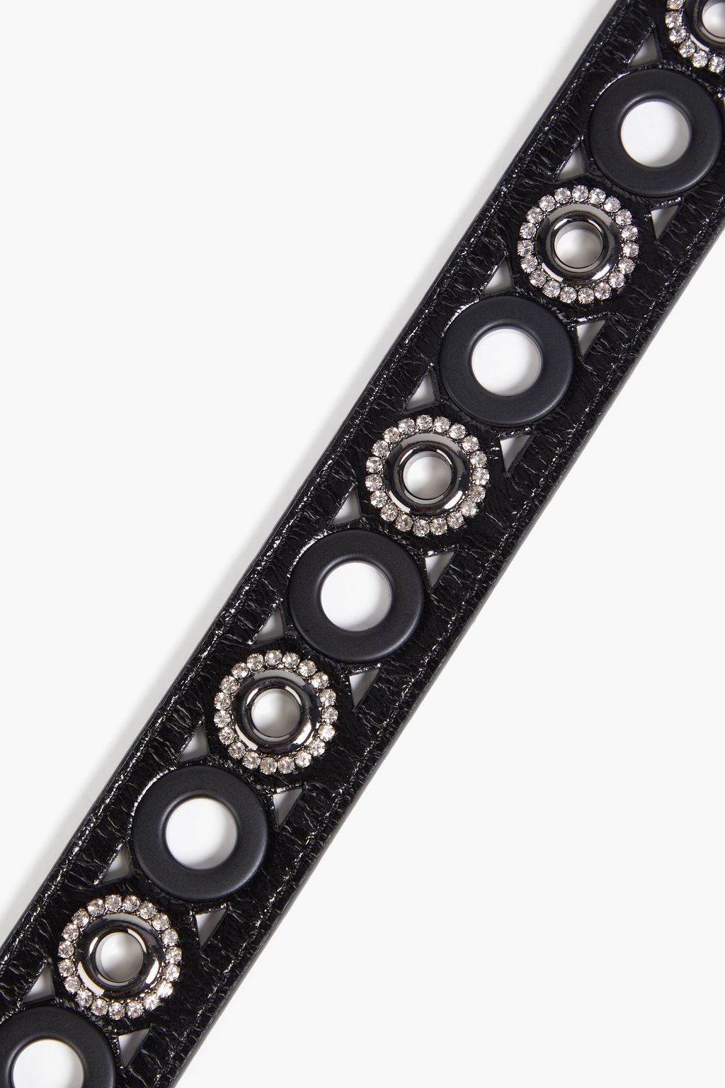 SANDRO Embellished leather belt