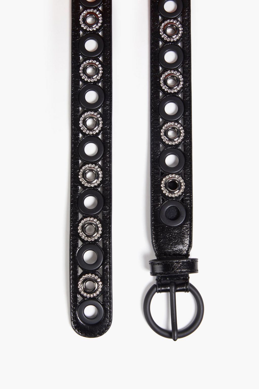 SANDRO Embellished leather belt