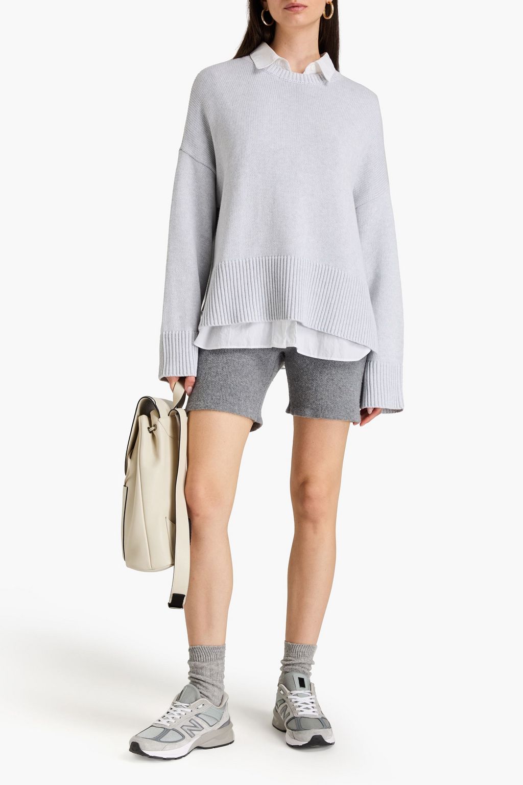 COTTON BY AUTUMN CASHMERE كنزة رياضية من القطن