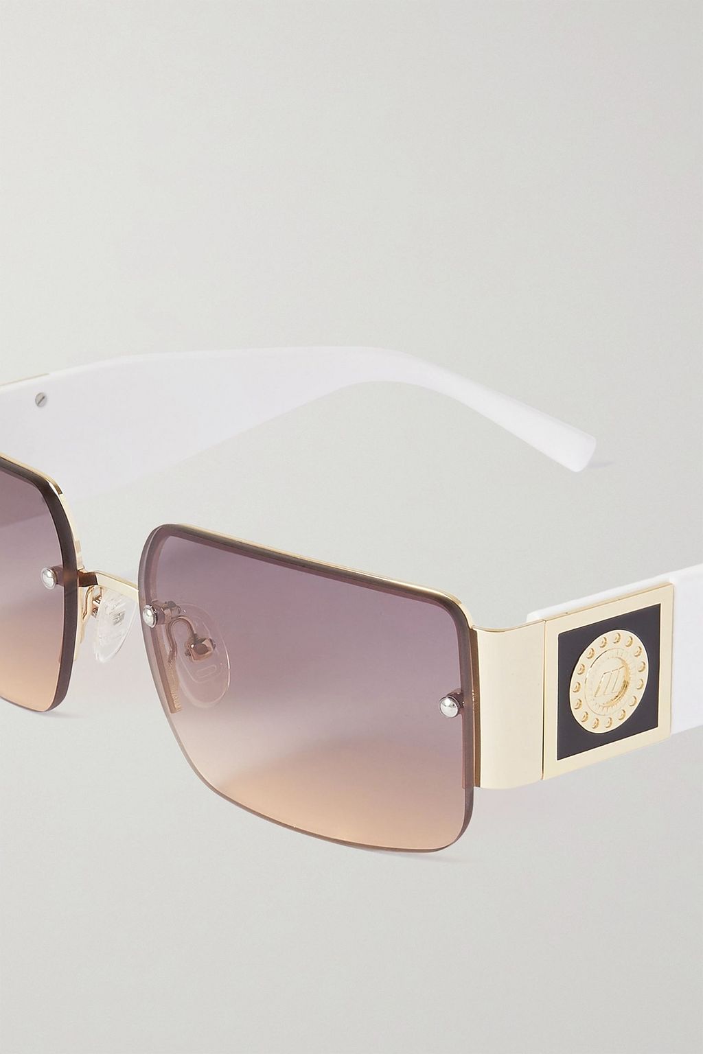 LE SPECS What I Need square-frame acetate and gold-tone sunglasses