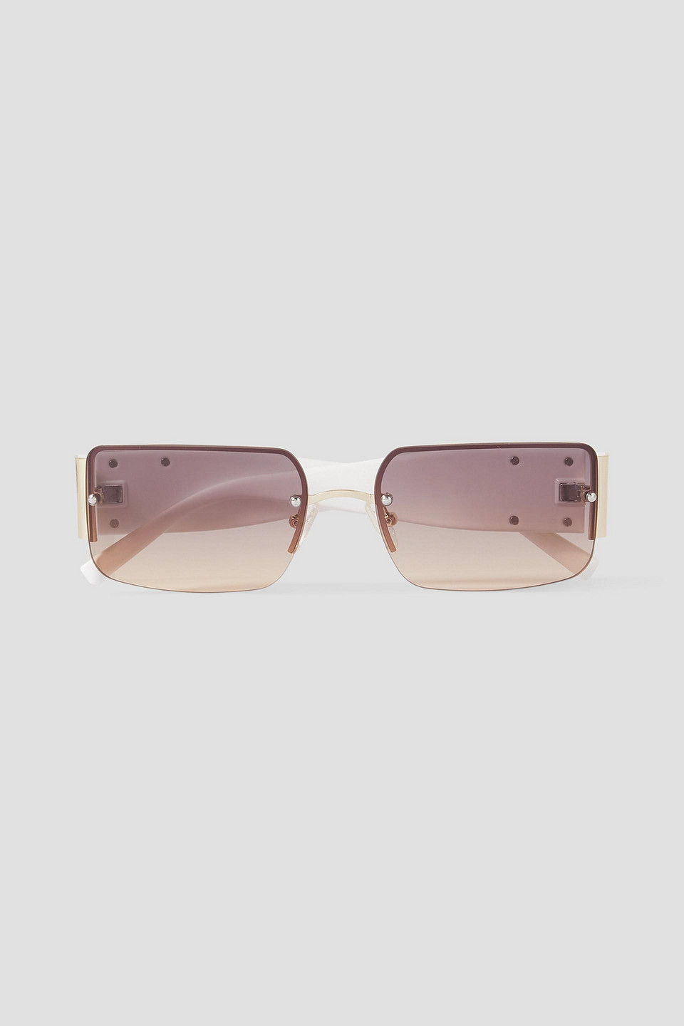 Le Specs What I Need Square-frame Acetate And Gold-tone Sunglasses