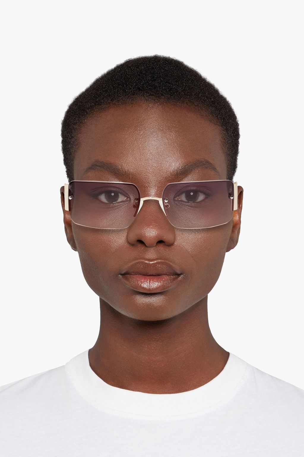 LE SPECS What I Need square-frame acetate and gold-tone sunglasses