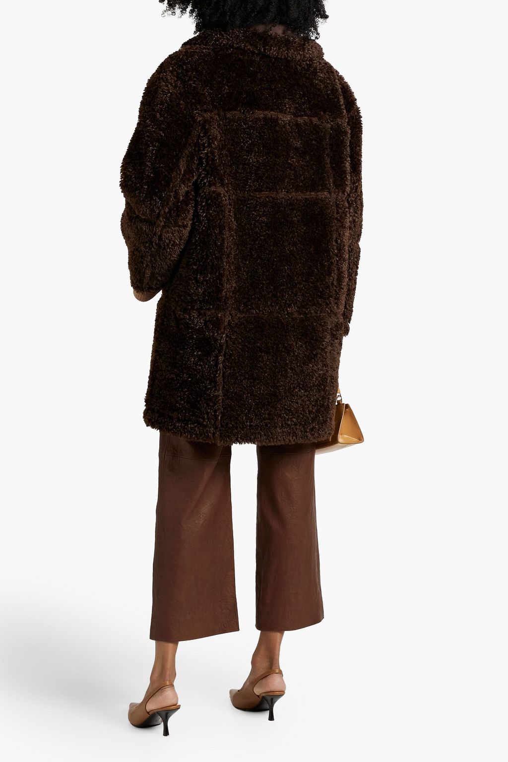 STAND STUDIO Samira reversible faux shearling coat