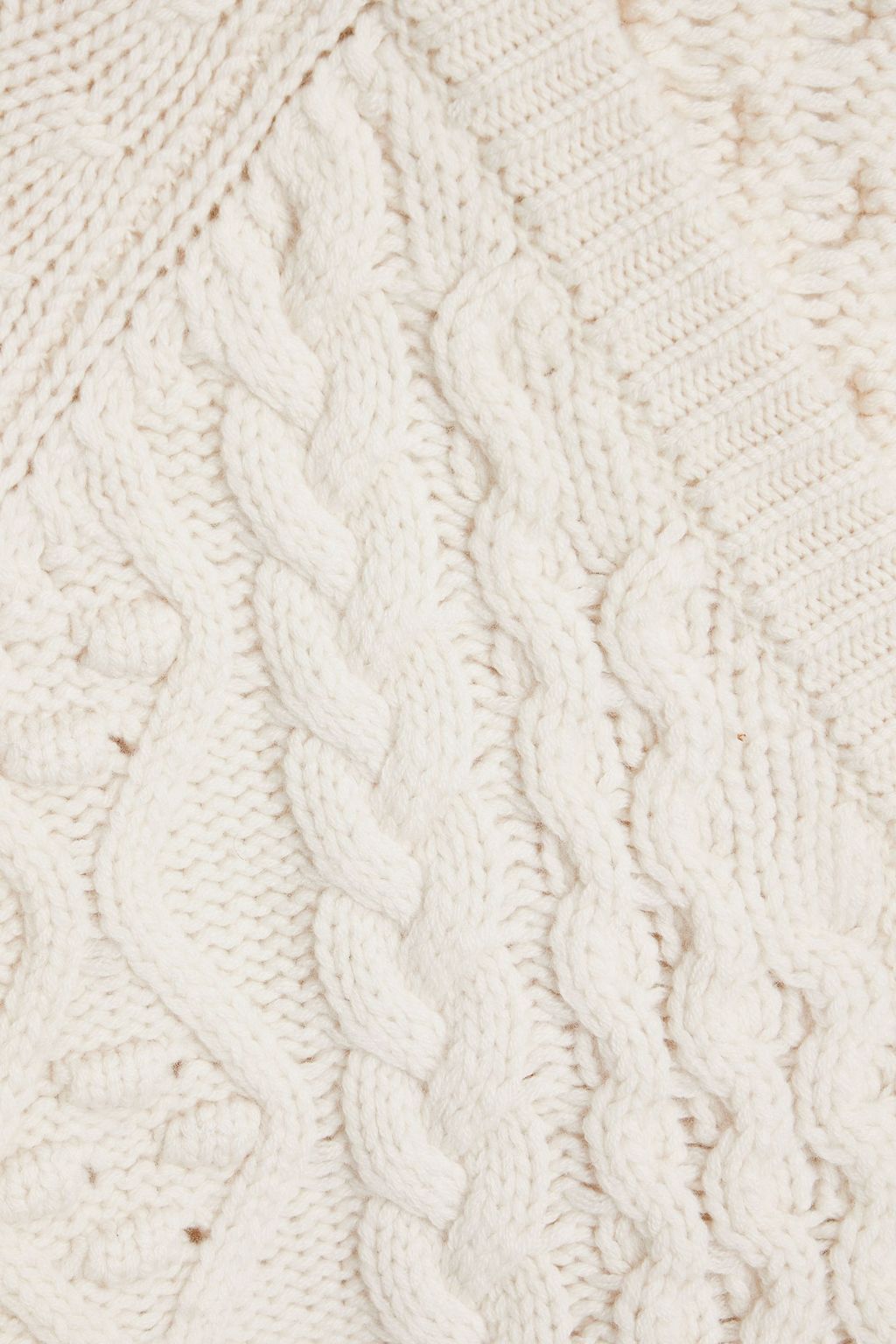 LOULOU STUDIO Kuma cable-knit wool and cashmere-blend cardigan