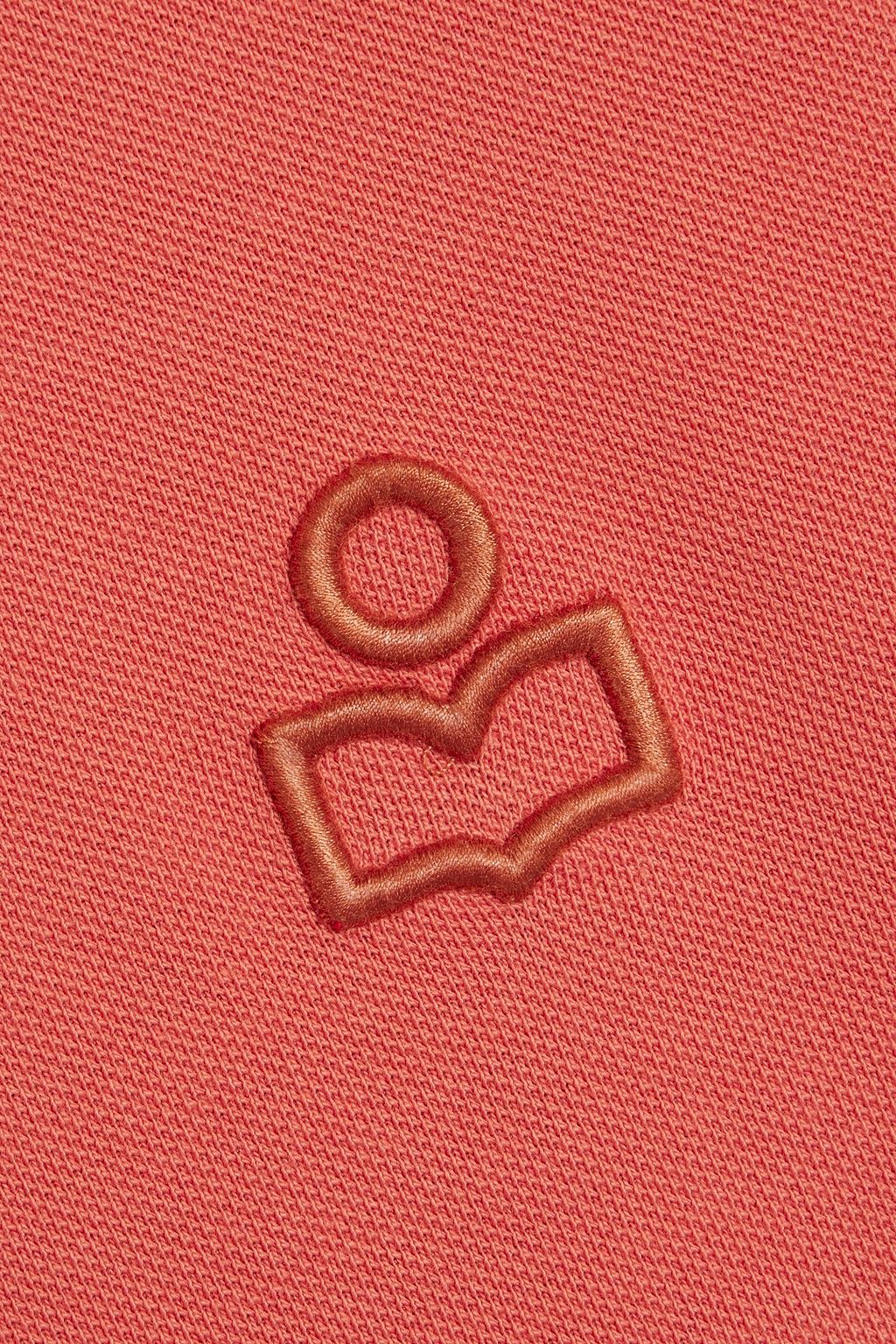 ISABEL MARANT Anafiko embroidered cotton-piqué polo shirt