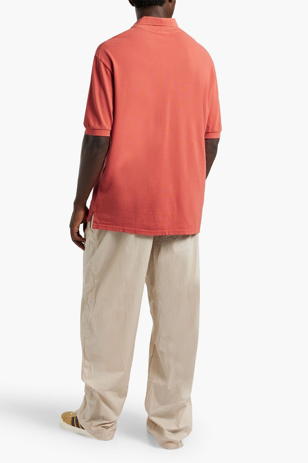 ISABEL MARANT Anafiko embroidered cotton-piqué polo shirt