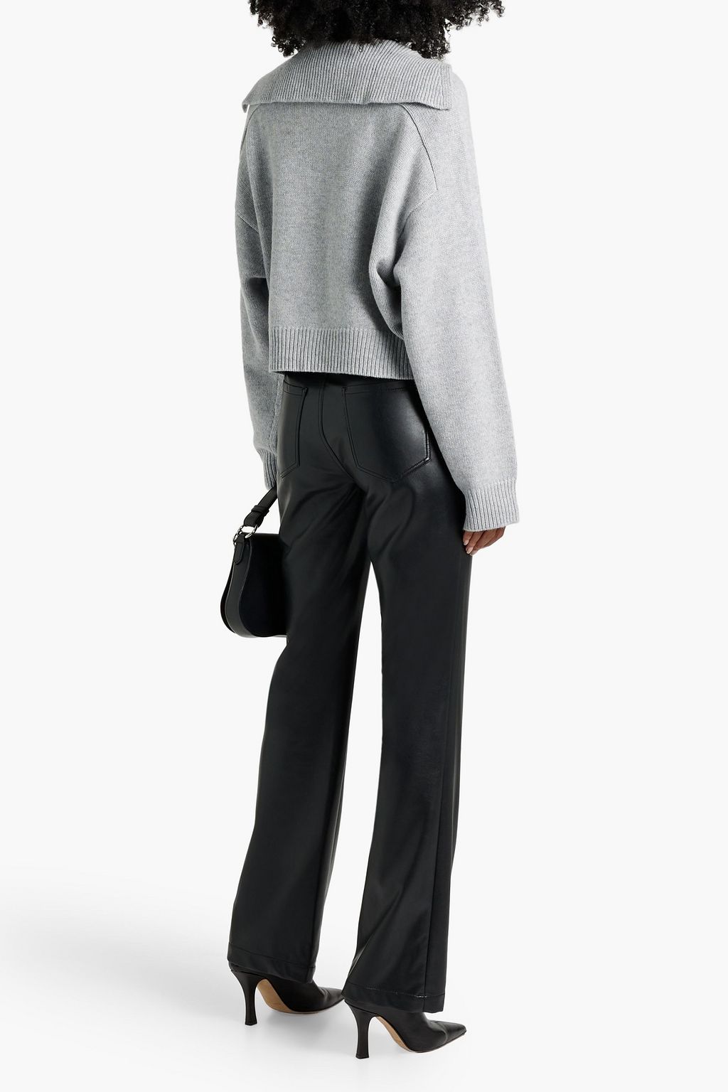LOULOU STUDIO Aksi wool and cashmere-blend polo sweater