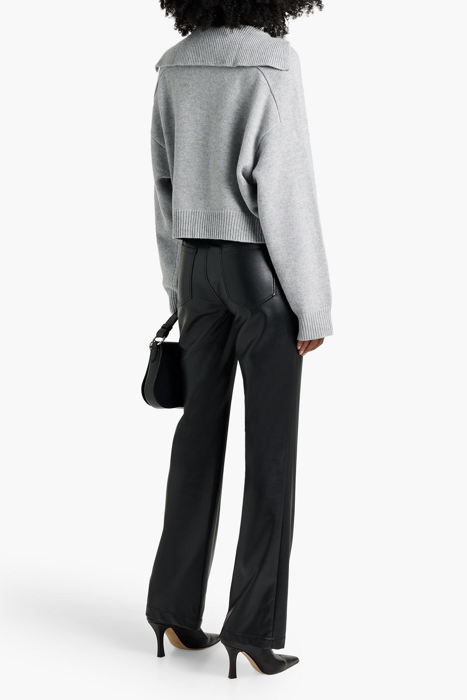 LOULOU STUDIO AKSI WOOL AND CASHMERE-BLEND POLO SWEATER
