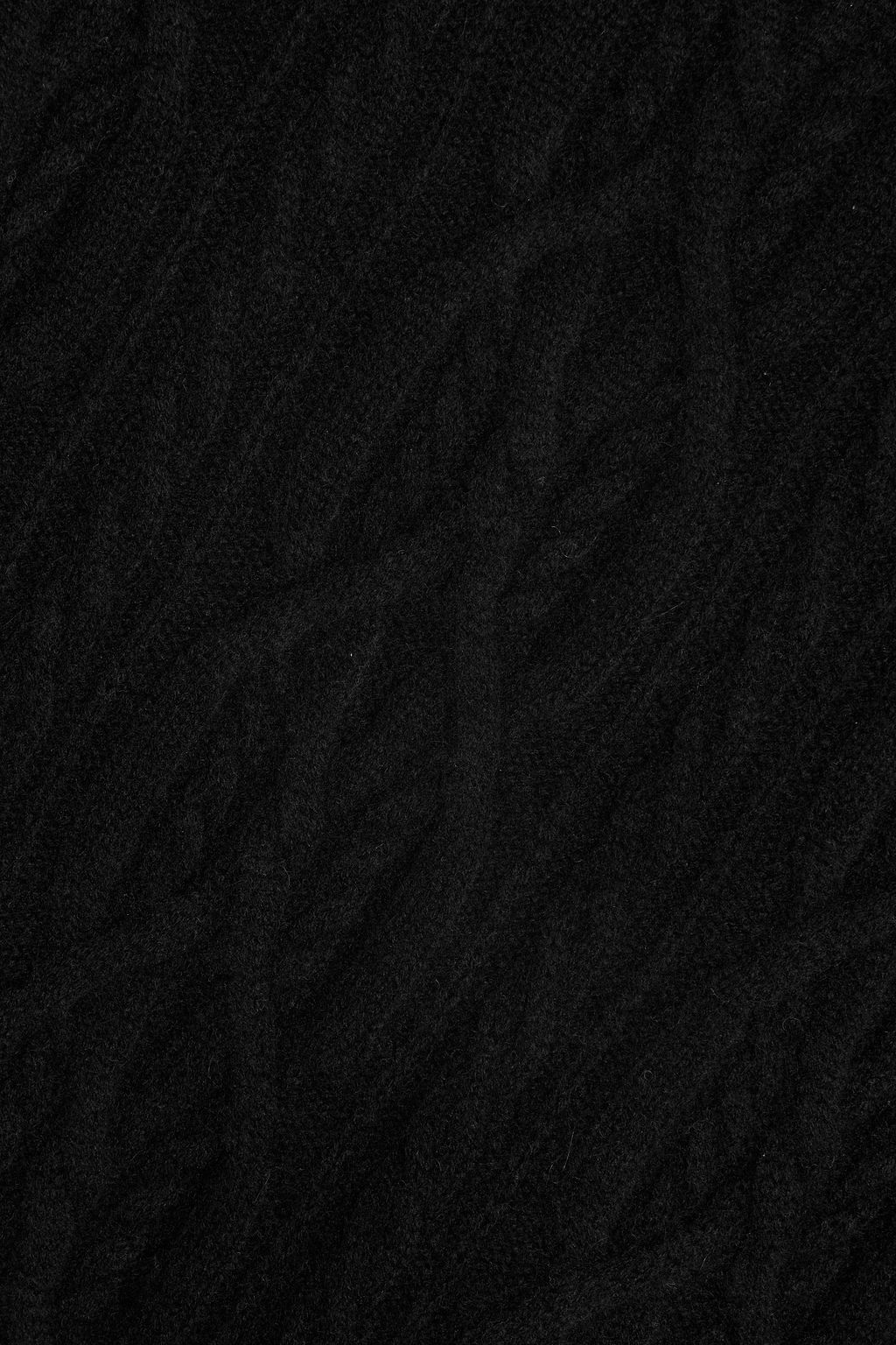 LOULOU STUDIO Cable-knit cashmere turtleneck mini dress