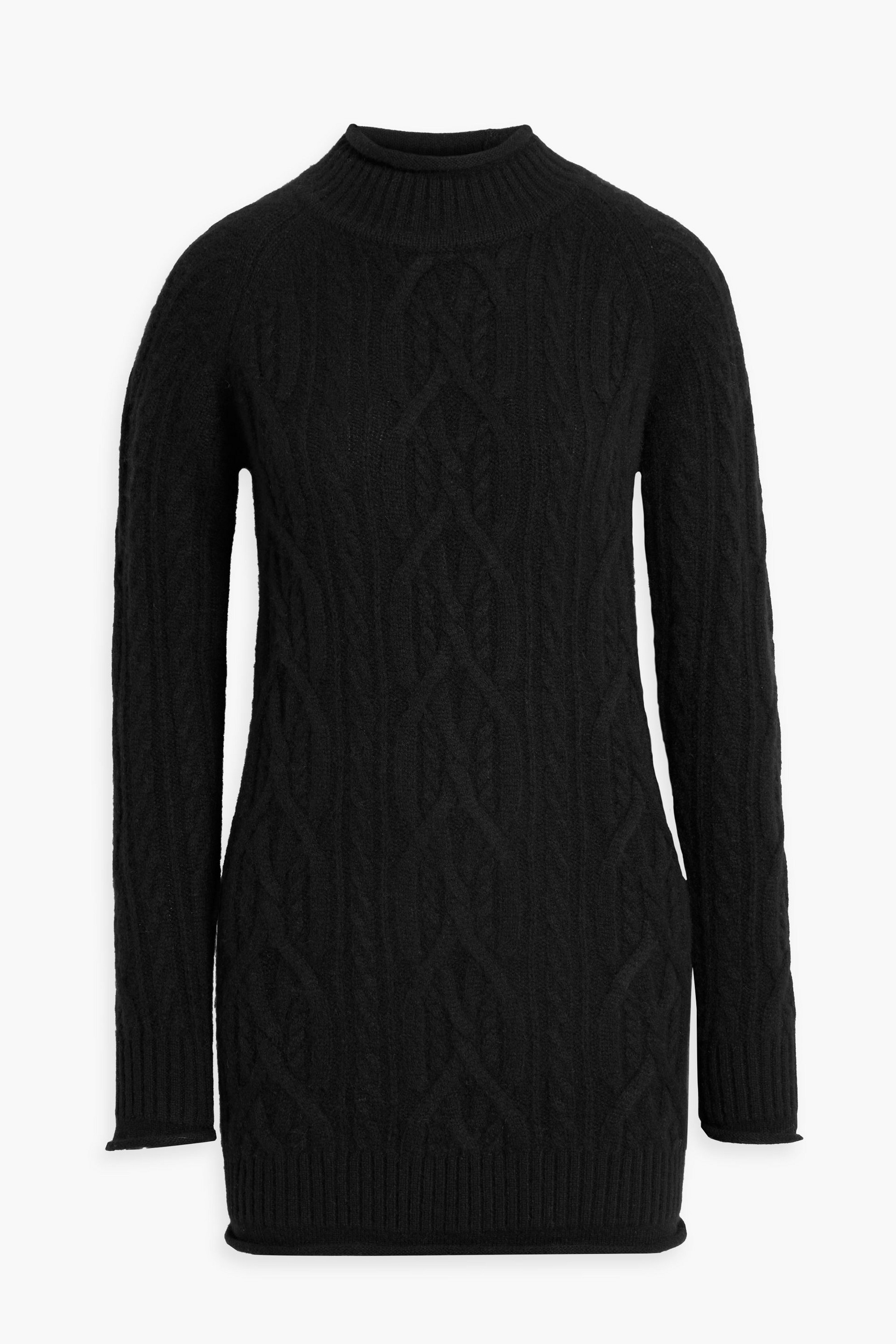 Loulou Studio Cable-knit cashmere turtleneck mini dress