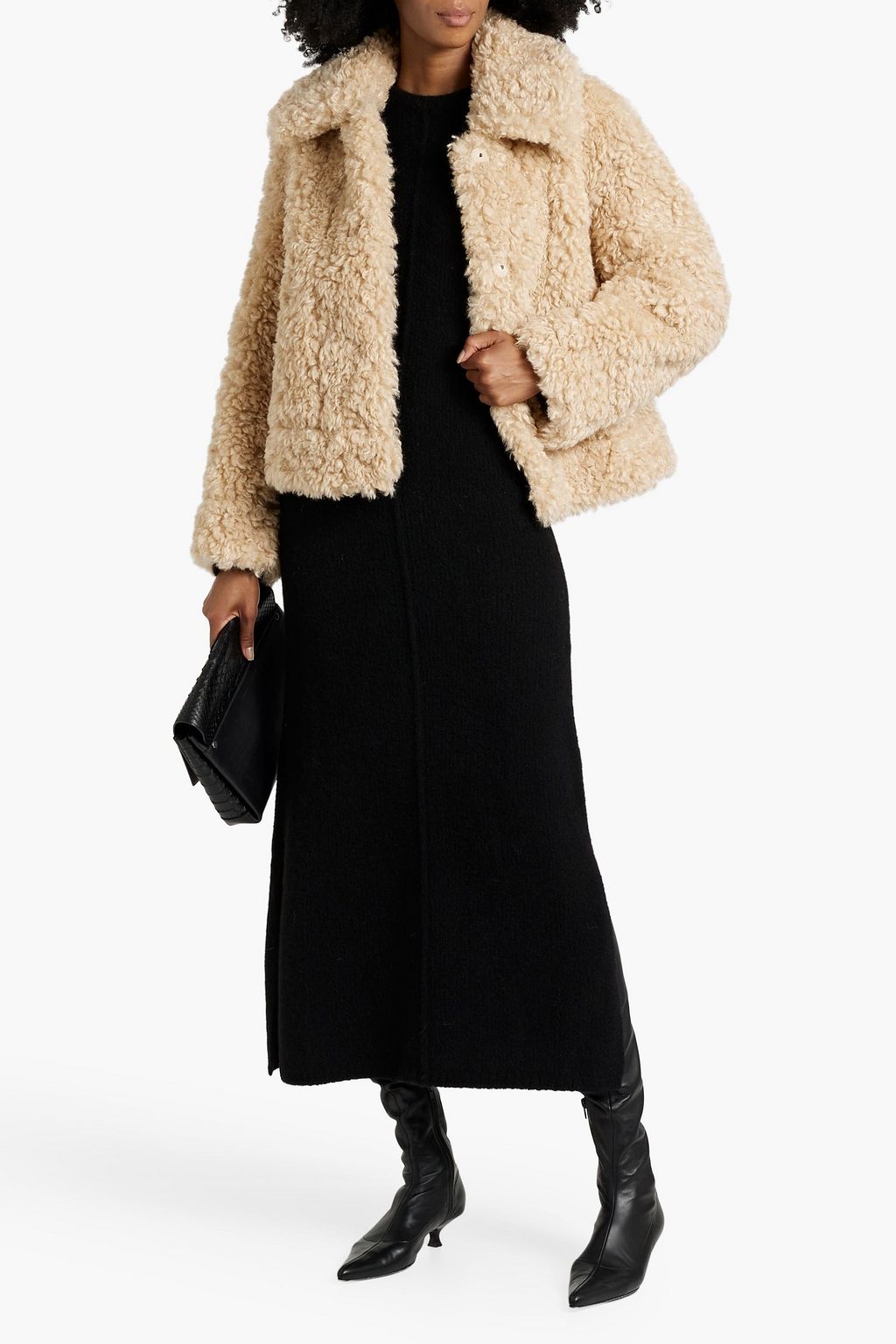 STAND STUDIO Melina faux shearling jacket