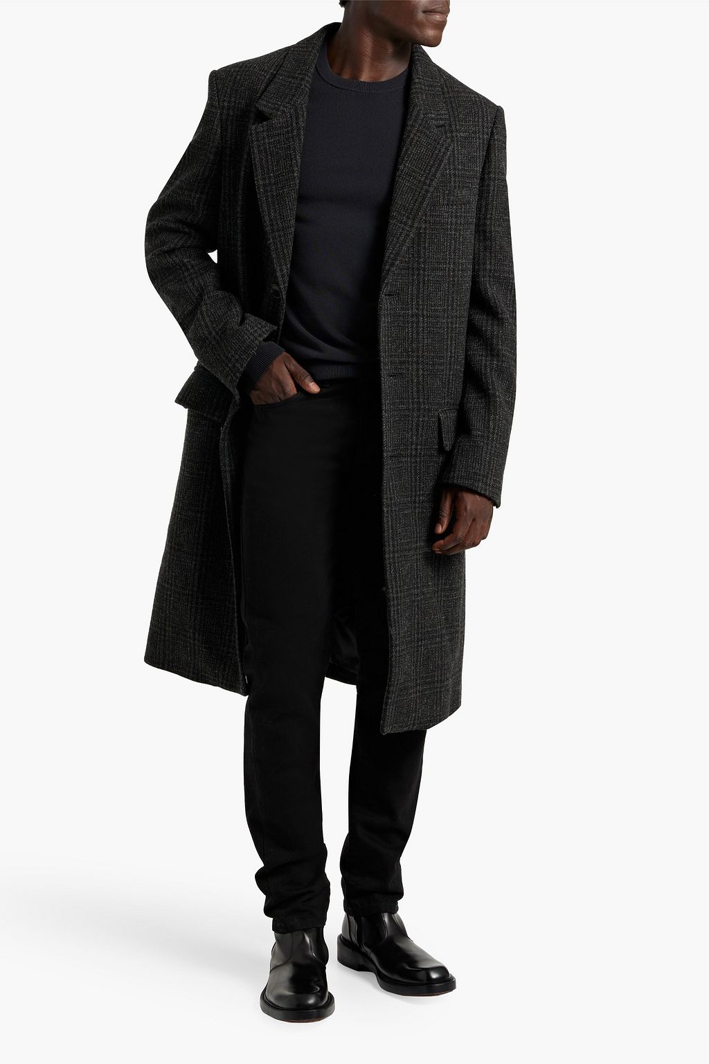 ISABEL MARANT Fohel Prince of Wales checked wool coat