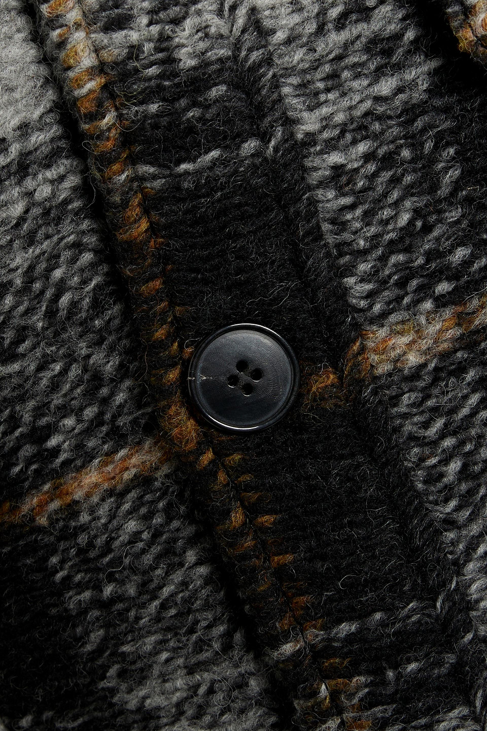 Isabel Marant Kotajot Checked Wool-blend Tweed Coat In Black