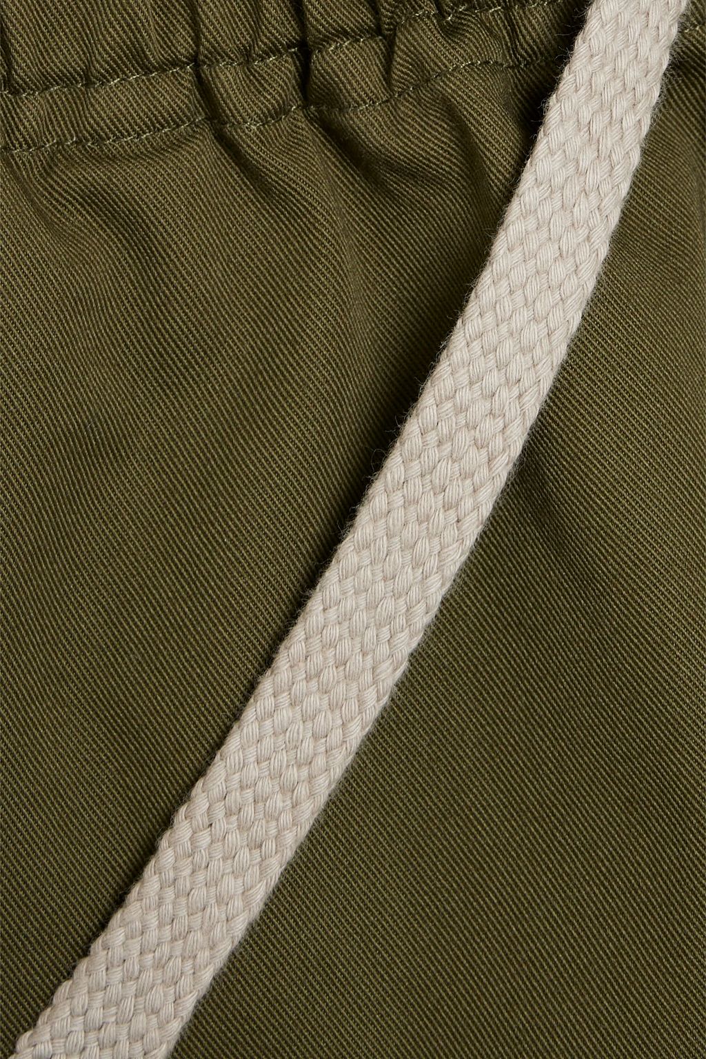 FRAME Lyocell and cotton-blend twill drawstring pants