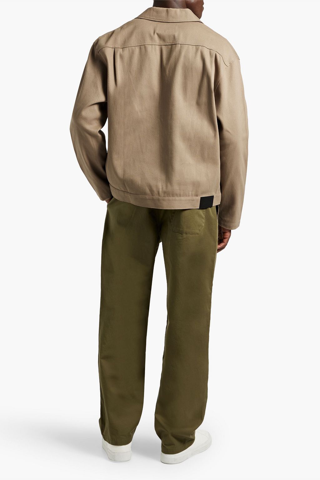 FRAME Lyocell and cotton-blend twill drawstring pants