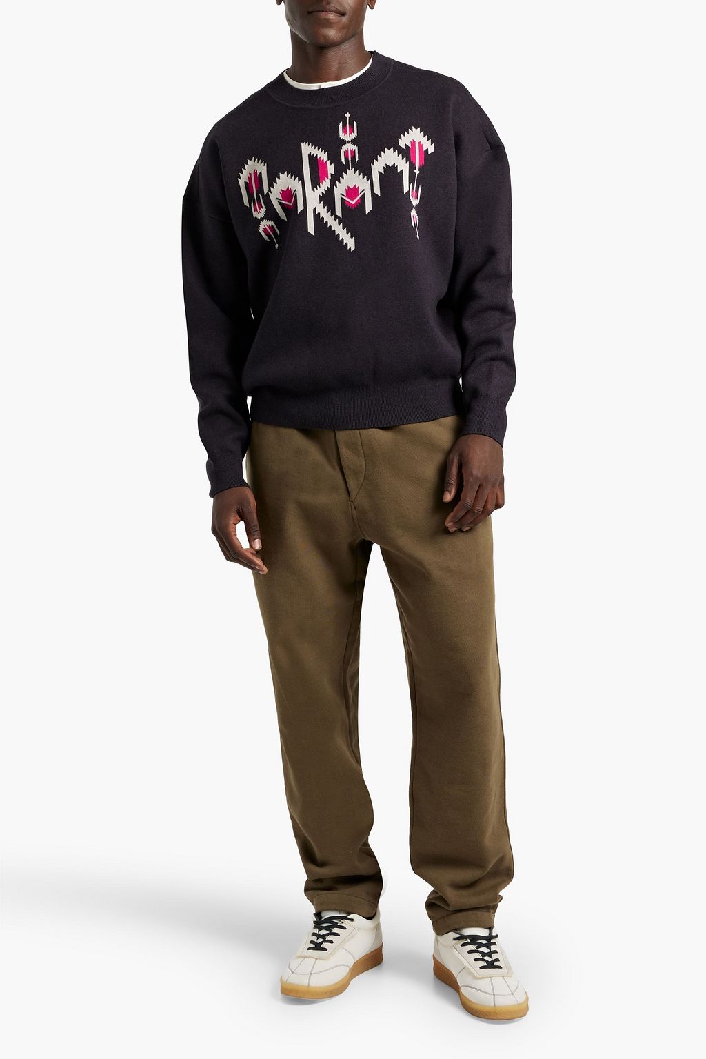 ISABEL MARANT Intarsia-knit sweater