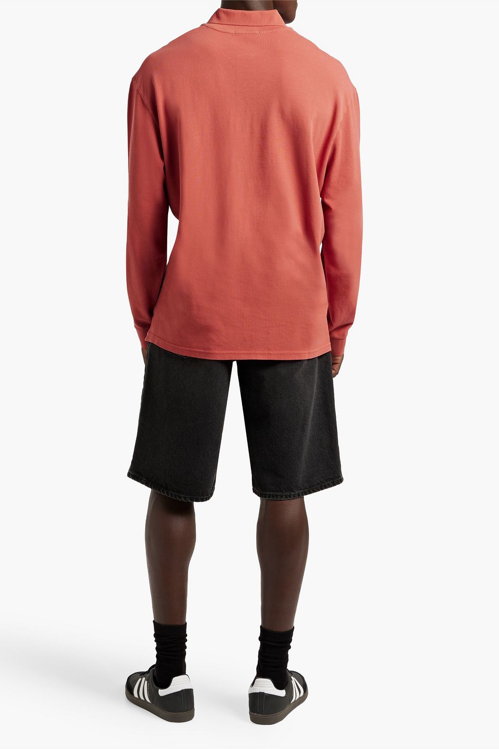 ISABEL MARANT Anafikolo embroidered cotton-piqué polo shirt