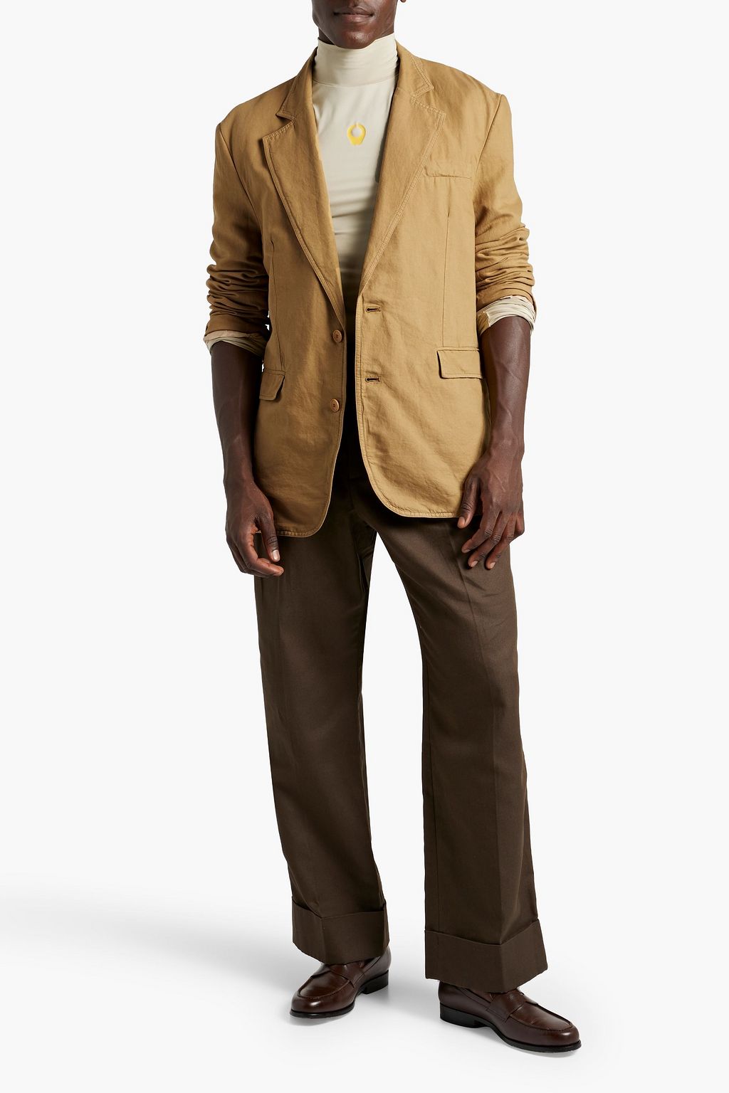 ACNE STUDIOS Cotton and linen-blend twill blazer