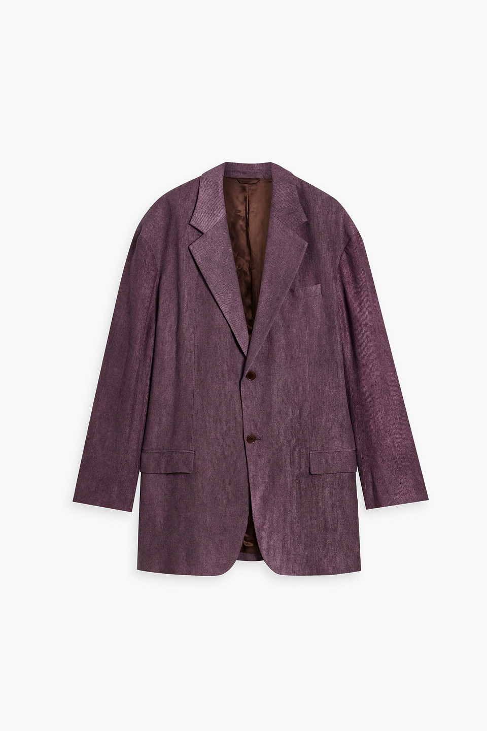 Acne Studios Oversized Tweed Blazer In Purple