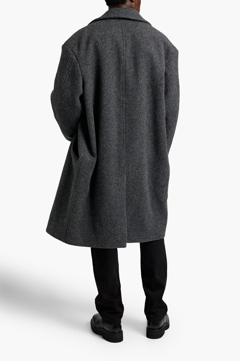ISABEL MARANT Oversized double-breasted brushed wool coat
