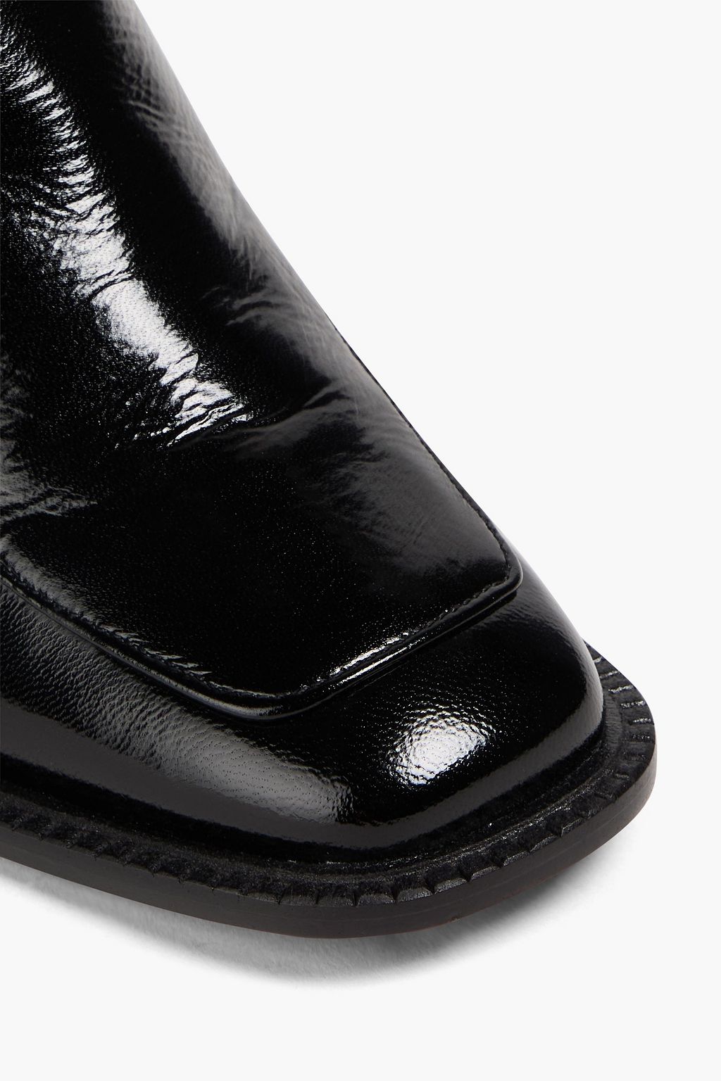 SANDRO Patent-leather ankle boots