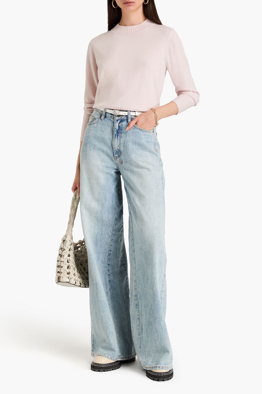 N.PEAL Mélange cashmere sweater