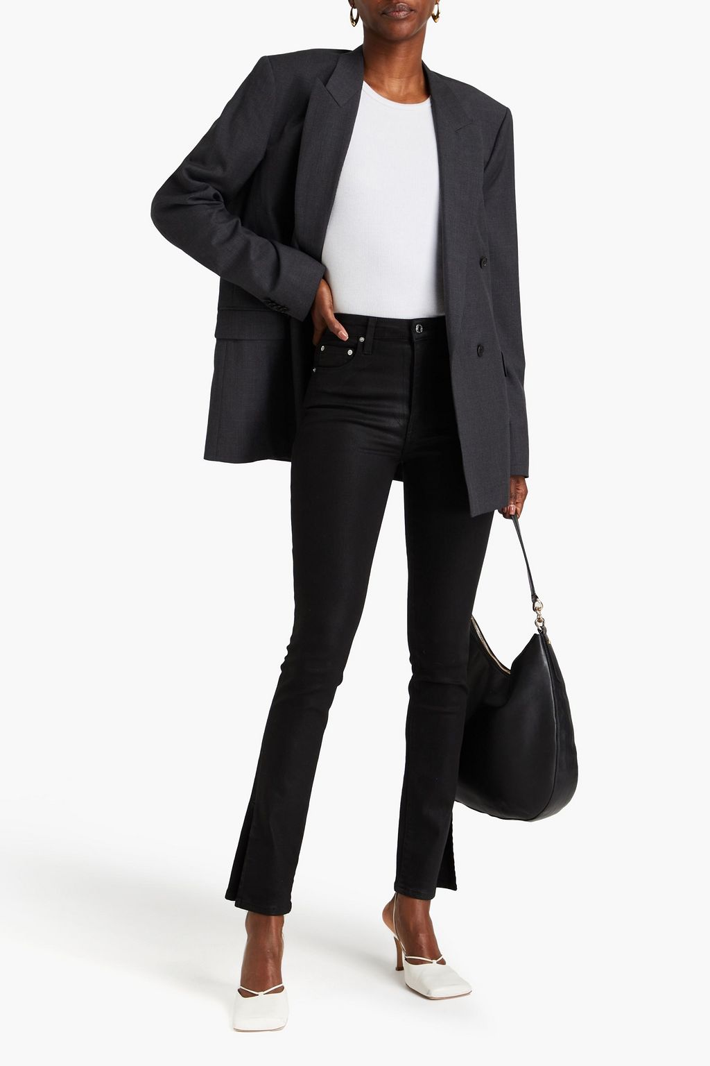 DEREK LAM 10 CROSBY 하이라이즈 스키니 진