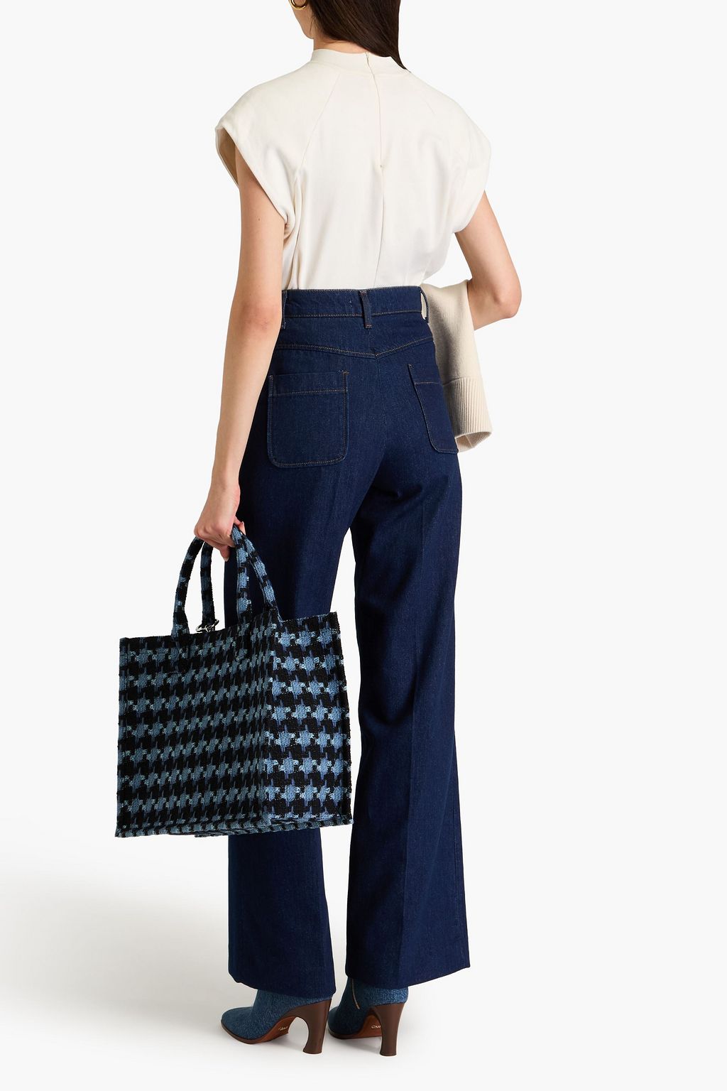 SANDRO High-rise flared jeans