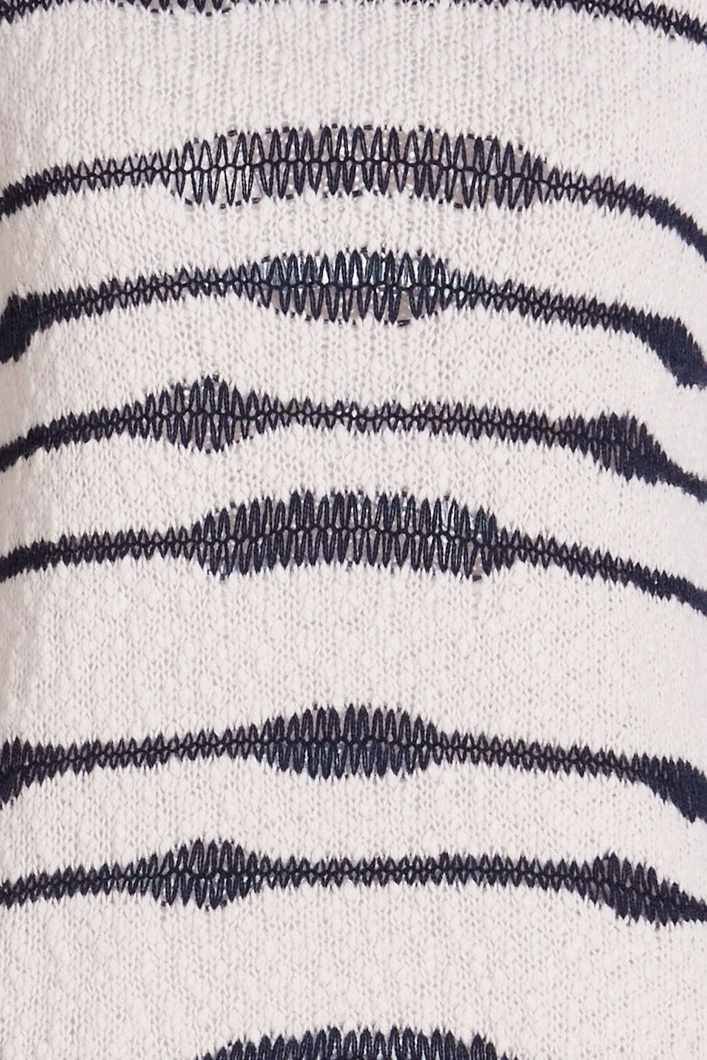 AUTUMN CASHMERE كنزة رياضية من الكشمير بنمط مخطط