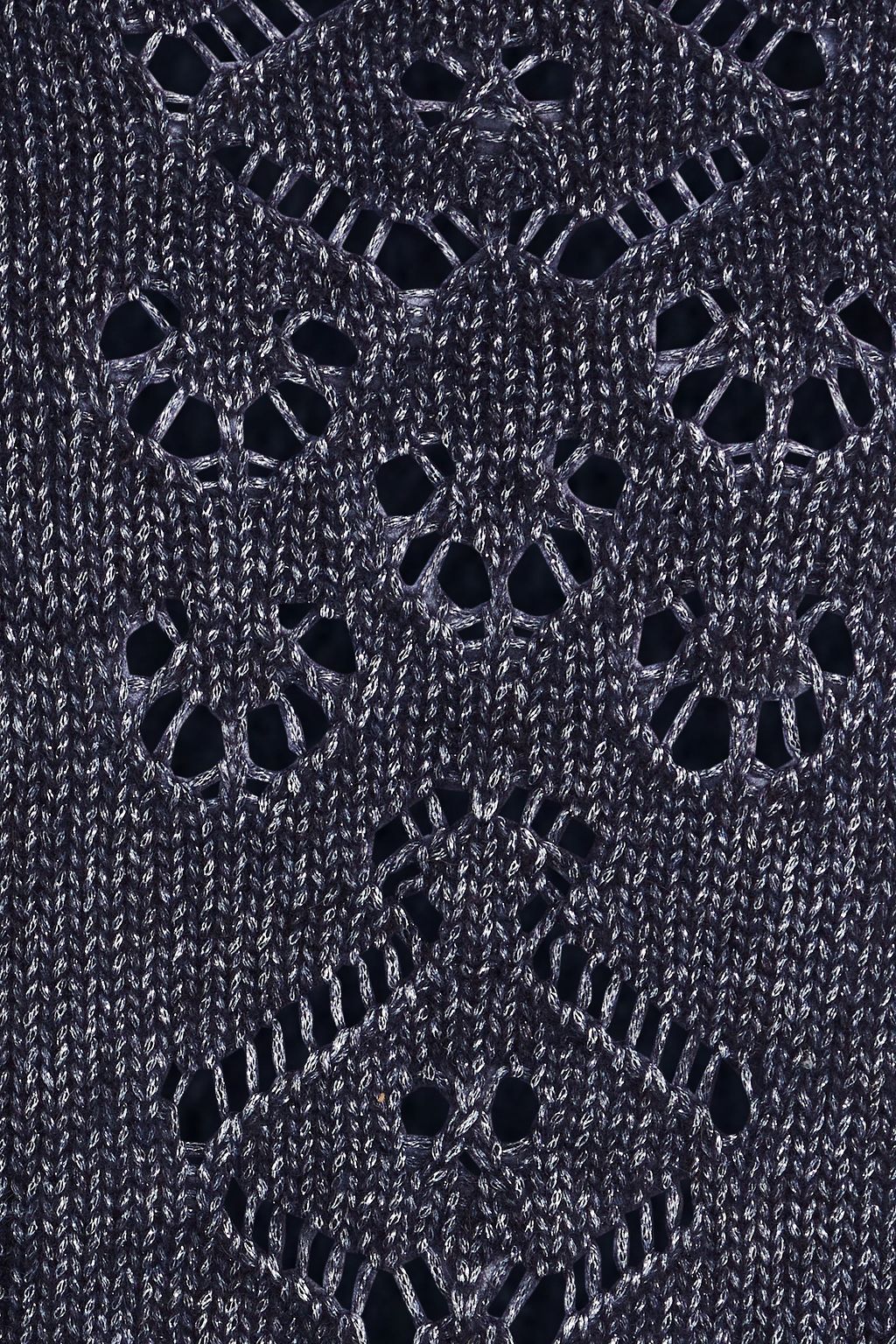 AUTUMN CASHMERE كنزة رياضية مصنوعة من نسيج محبوك بحبكة بوانتيل بشرّابات