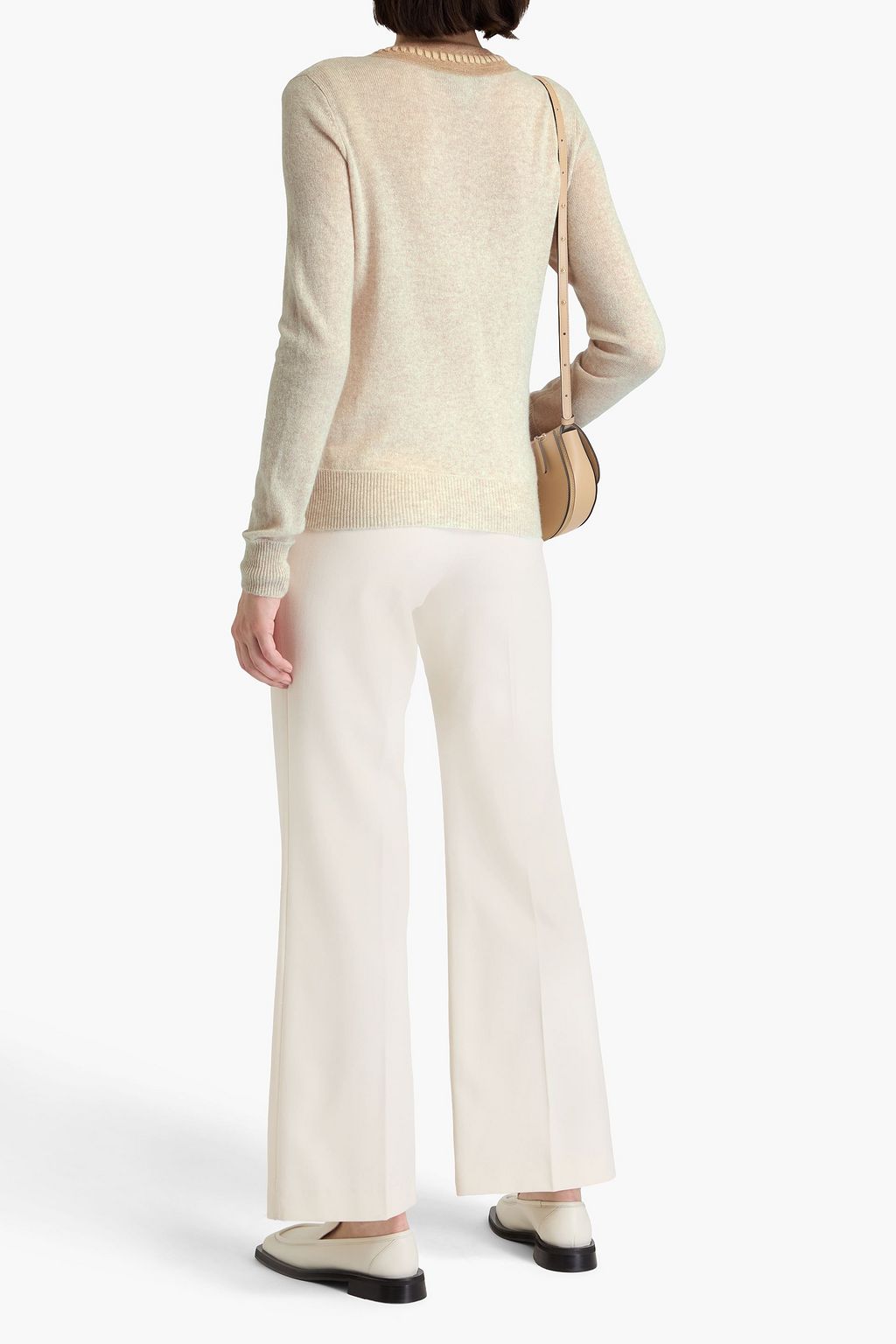 AUTUMN CASHMERE كنزة رياضية من الكشمير بتصميم مطرّز