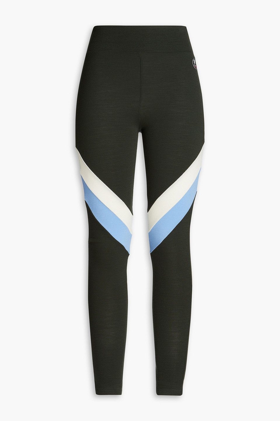 Voss color-block merino wool-blend leggings