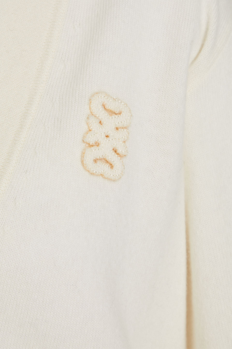 Sandro Wool And Cashmere-blend Sweater In Ecru